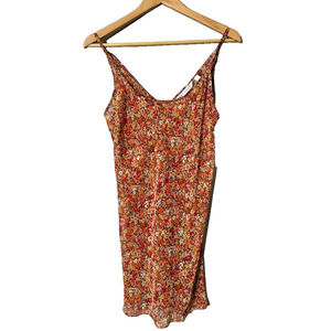 Y2K Victoria’s Secret Sheer Ditsy Floral Mini Slip Dress Size Medium Boho Hippie